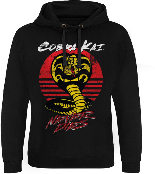 Cobra Kai Never Dies Epic Hoodie Black