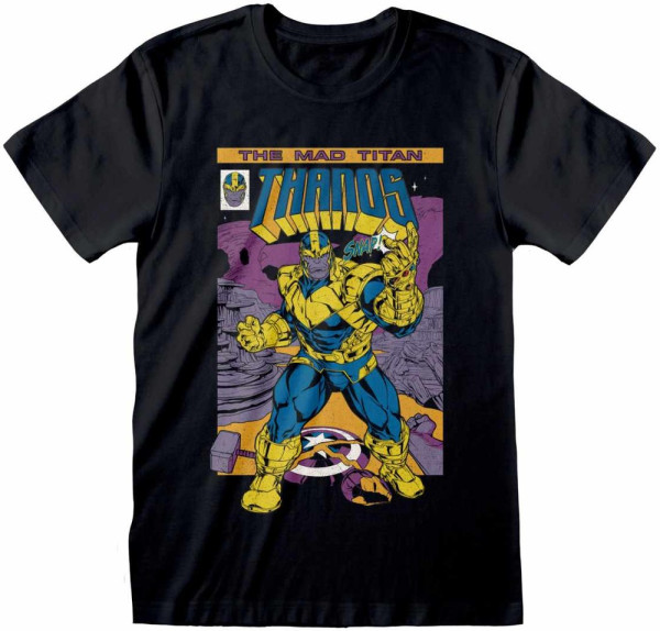 Marvel Comics Avengers - Thanos Cover (Unisex) T-Shirt Black