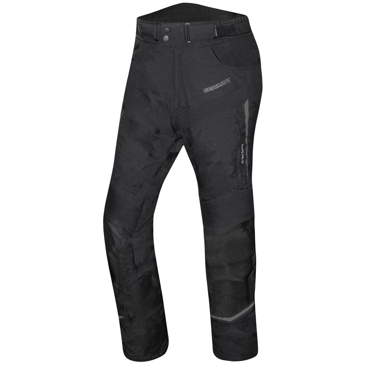 Germot Herren Motorrad Hose Textilhose Allround Schwarz - Herren / Unisex