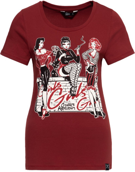 Queen Kerosin Print T-Shirt QKI21003 Terra