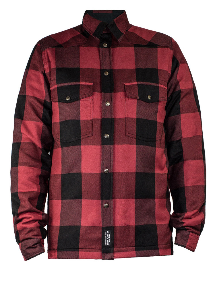 John Doe Motorrad Hemd Lumberjack Shirt Rot - Herren / Unisex