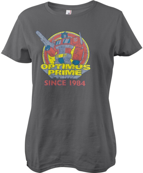 Transformers Optimus Prime - Since 1984 Girly Tee Damen T-Shirt Darkgrey