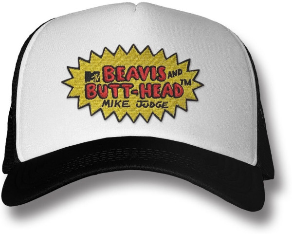 Beavis and Butt-Head Trucker Cap White-Black