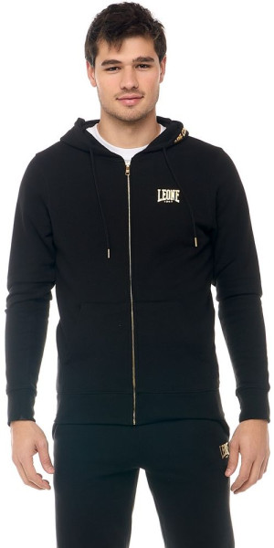 Leone New Gold Kapuzensweatjacke mit Reißverschluss
