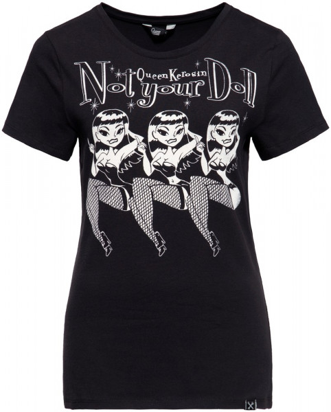 Queen Kerosin T-Shirt QKU21003 Schwarz