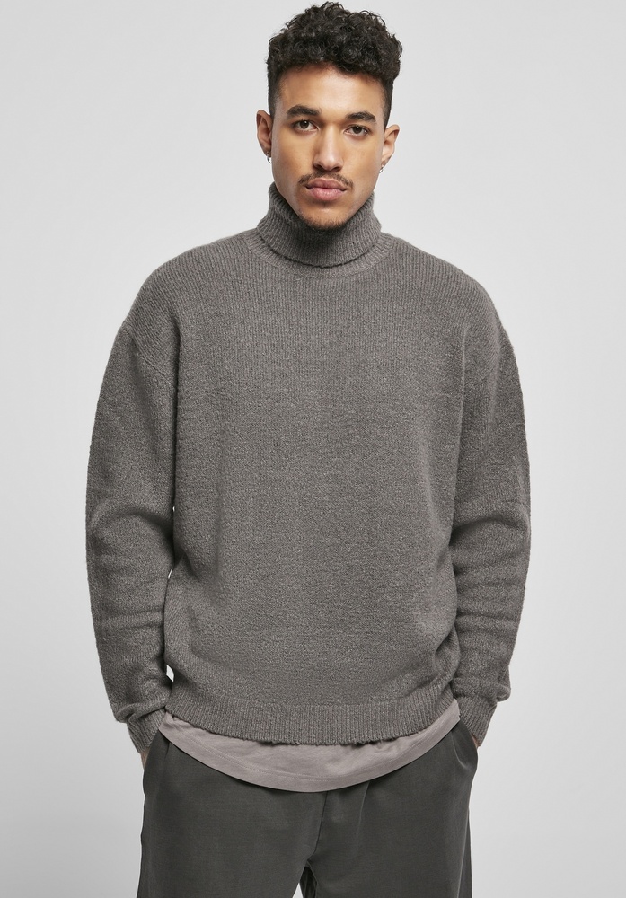 Urban Classics Sweatshirt Oversized Roll Neck Sweater Asphalt - Herren / Unisex