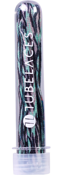 Tubelaces Schnürsenkel White Flat Camo Pack Woodland