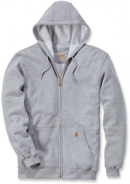 Carhartt Sweatshirt Midweight Hooded Zip Front Sweatshirt Heather Grey