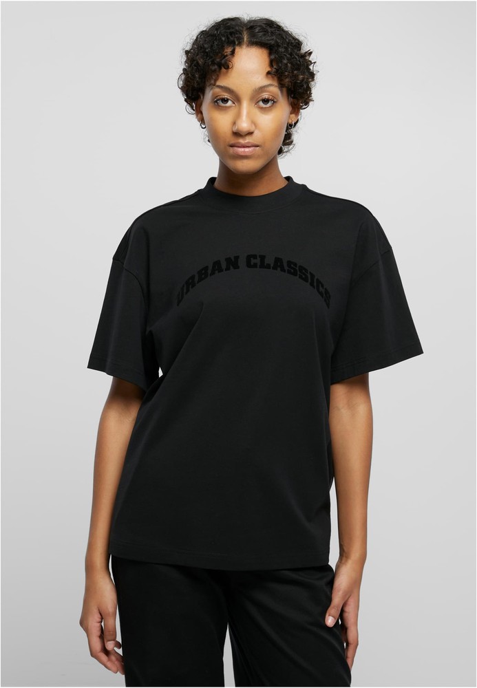 Urban Classics Damen T-Shirt Ladies Oversized Flock Tee - Damen