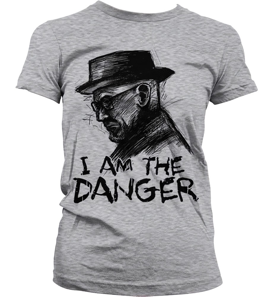 Breaking Bad I Am The Danger Girly T-Shirt Damen Heather-Grau - Damen