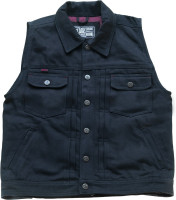 13 1/2 Motorrad-Weste Rain Splitter Denim Vest