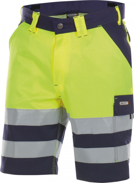 Dassy Warnschutz-Shorts Venna PESCO61 Dunkelblau/Neongelb
