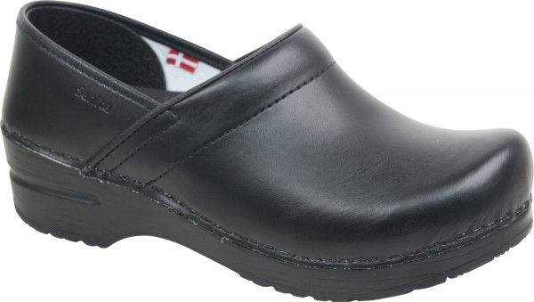 Sanita Geschlossener Clog Original-Prof. Pu Black