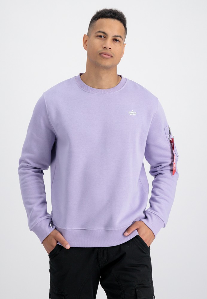 Alpha Industries Unisex EMB Sweater Pale Violet | Hoodies / Sweatshirts |  Men | Lifestyle