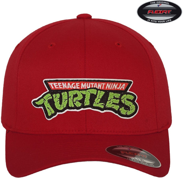 Teenage Mutant Ninja Turtles TMNT Logo Flexfit Cap Red