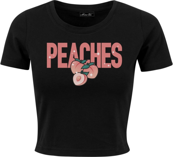 Miss Tee Damen T-Shirt Peaches Cropped Tee