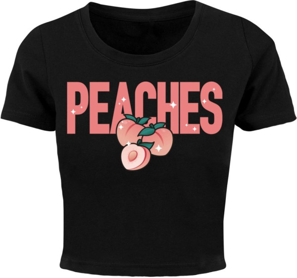 Miss Tee Damen T-Shirt Peaches Cropped Tee