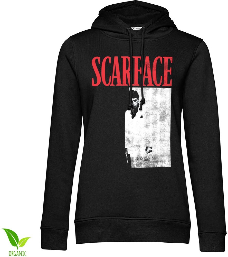 Scarface Poster Girls Damen Hoodie Schwarz - Damen