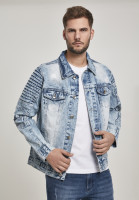 Southpole Jacket Biker Trucker Jacket Light Sand Blue