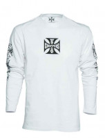 WCC West Coast Choppers Longsleeve Original Cross White