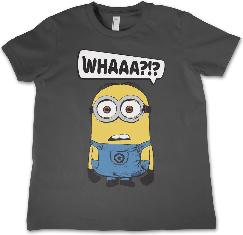 Minions Whaaa?!? Kids T-Shirt Kinder Dark-Grau - Herren / Unisex