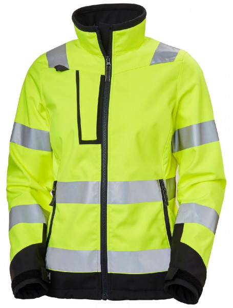 Helly Hansen Damen Jacke 74098 W Luna Hi Vis Softshell Jacket 369 Yellow