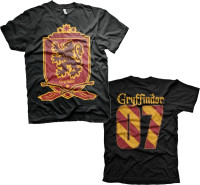 Harry Potter Gryffindor 07 T-Shirt Black Harry Potter Gryffindor 07 T-Shirt Black