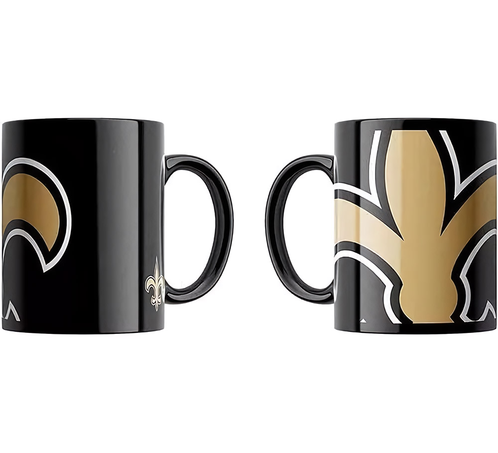 New Orleans Saints Tasse „Oversized“ 330ml American Football NFL Gold - Herren / Unisex