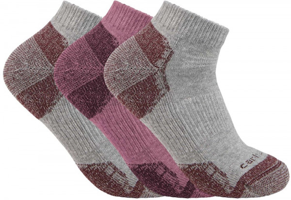 Carhartt Cotton Blend Low Cut Sock 3 Pack Assorted