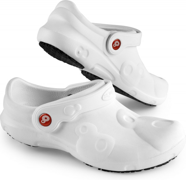 Schu'zz Schuzz Damen Clog Berufsschuhe PRO Femme uni CE 20347 Blanc / Weiß