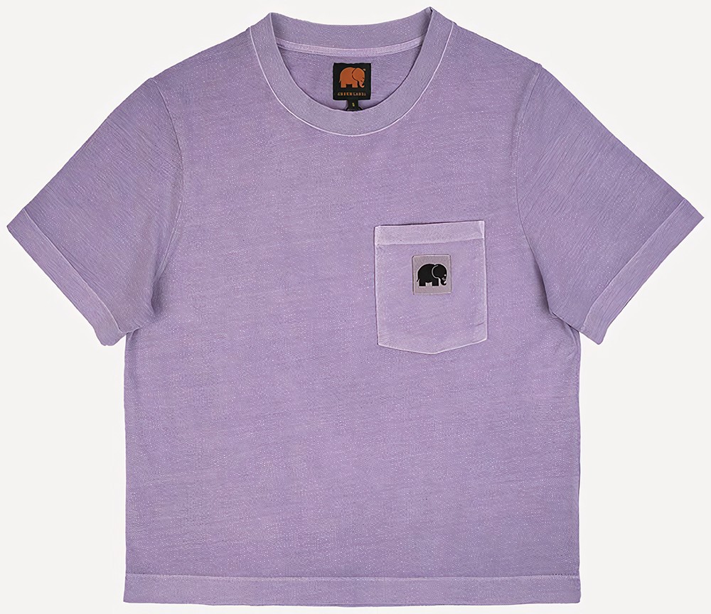 Trendsplant Damen T-Shirt Women's Garceta Pigment Dyed T-Shirt Lavender - Damen