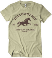 Yellowstone Dutton Ranch Montana T-Shirt Khaki Yellowstone Dutton Ranch Montana T-Shirt Khaki