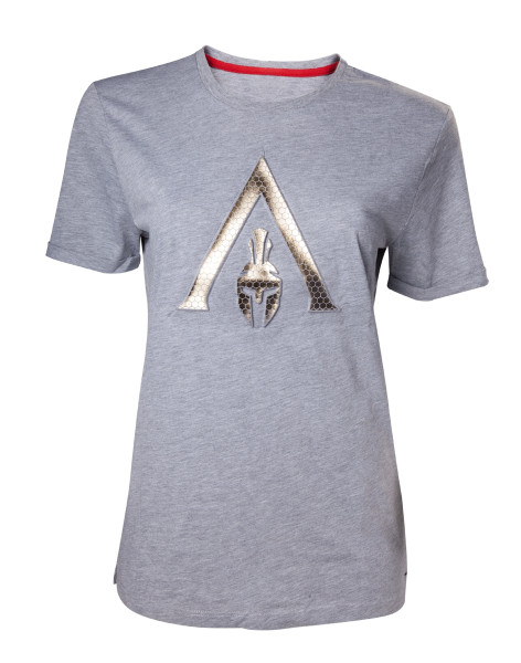 Assassin's Creed T-Shirt Assassin's Creed Odyssey - Embossed Logo Women's T-Shirt Grey