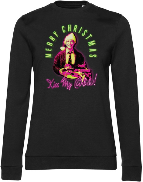 Lampoon's Christmas Damen Pullover Merry-Kiss My @$&! Girly Sweatshirt WB-53-LCV012