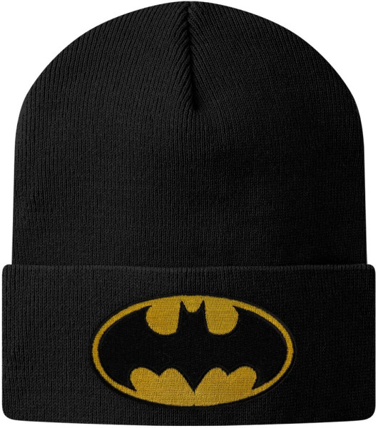 Batman Patch Beanie Mütze Black