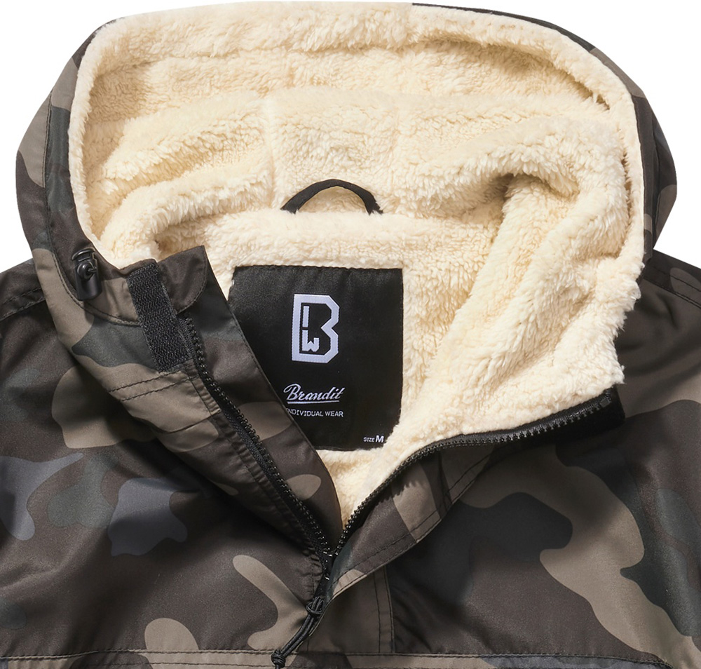 Brandit Jacke Windbreaker Sherpa in Darkcamo - Herren / Unisex