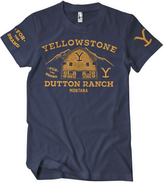 Yellowstone Barn T-Shirt Navy