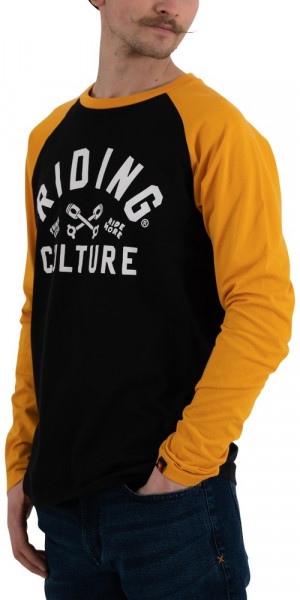 Riding Culture by Rokker Longsleeve Logo Yellow/Black L/S