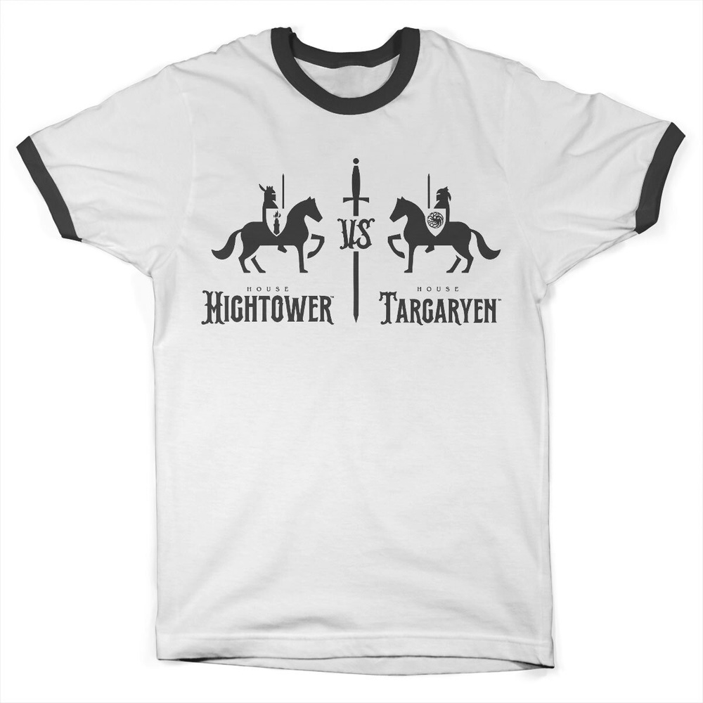 House Of The Dragon T-Shirt Hightower Vs Targaryen Ringer Tee WB-51-HOTD003-H55-6 - Herren / Unisex