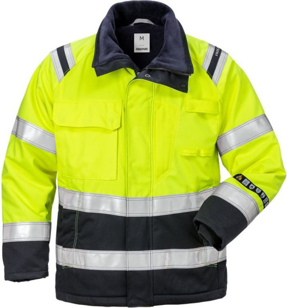 Fristads Flamestat High Vis Winterjacke für Damen, Kl. 3 4285 ATHS Warnschutz-Gelb/Marine