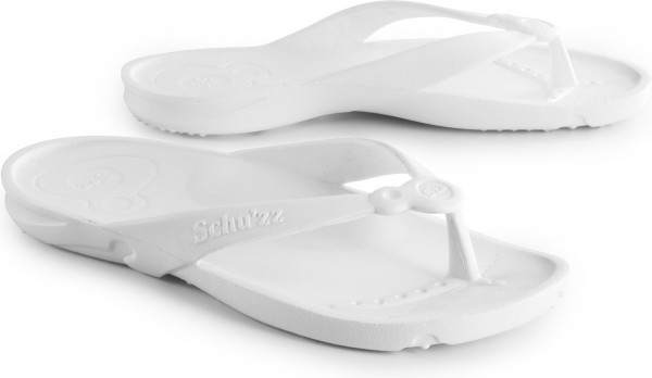 Schu'zz Schuzz Damen Flip Flops Tong Femme Blanc / Weiß