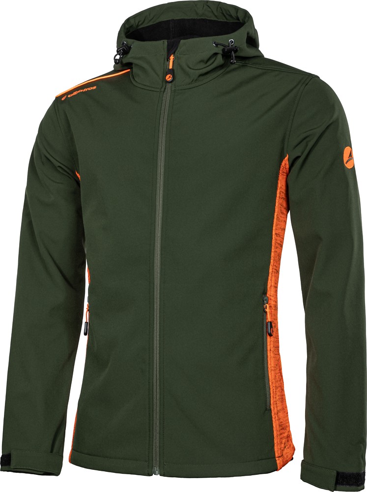 Albatros Lister Softshell-/ Strickfleecejacke Oliv-Orange - Herren / Unisex