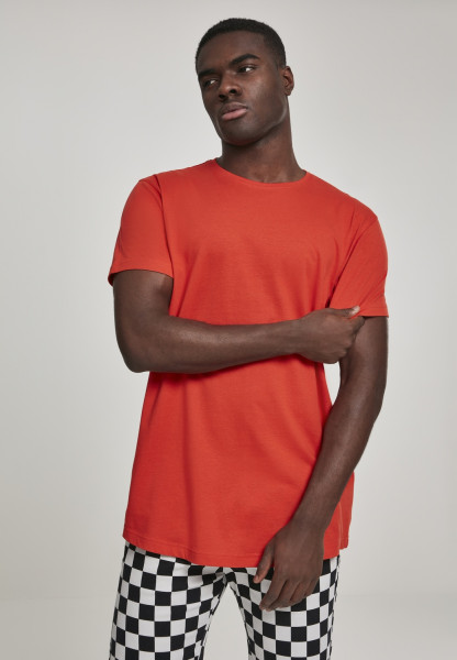 Urban Classics T-Shirt Shaped Long Tee Bloodorange