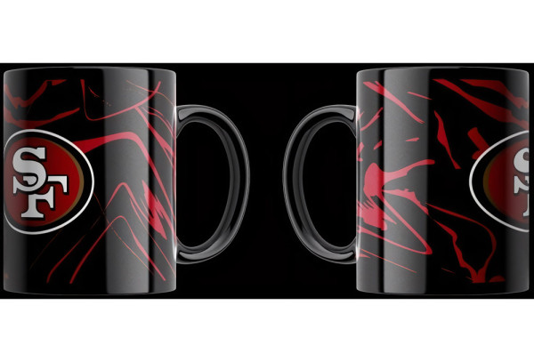 San Francisco 49ers Tasse „Camo“ 330ml American Football NFL Rot