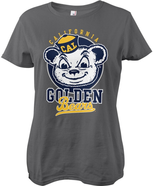 Berkeley University of California Golden Bears Girly Tee Damen T-Shirt Dark-Grey