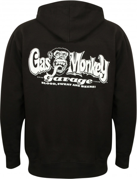 Gas Monkey Garage Hoodie OG Logo Zip Black