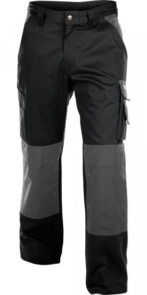 Dassy Zweifarbige Arbeitshose mit Kniepolstertaschen Boston PESCO61 Schwarz/Zementgrau
