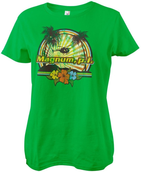 Magnum P.I. Damen Tropical Vibes Girly Tee