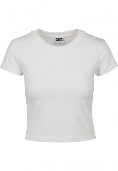 Urban Classics Ladies Stretch Jersey Cropped Tee white