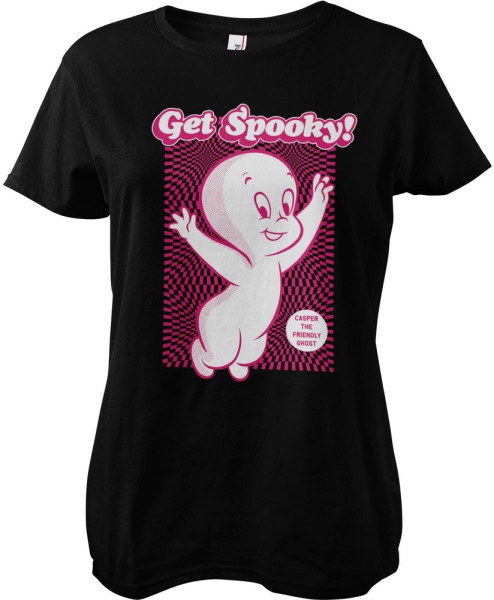 Casper The Friendly Ghost Get Spooky Girly Tee Damen T-Shirt Black